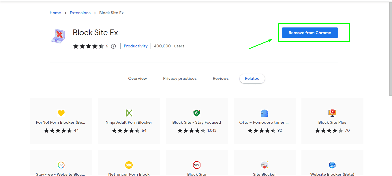 site blocker extension for chromebook